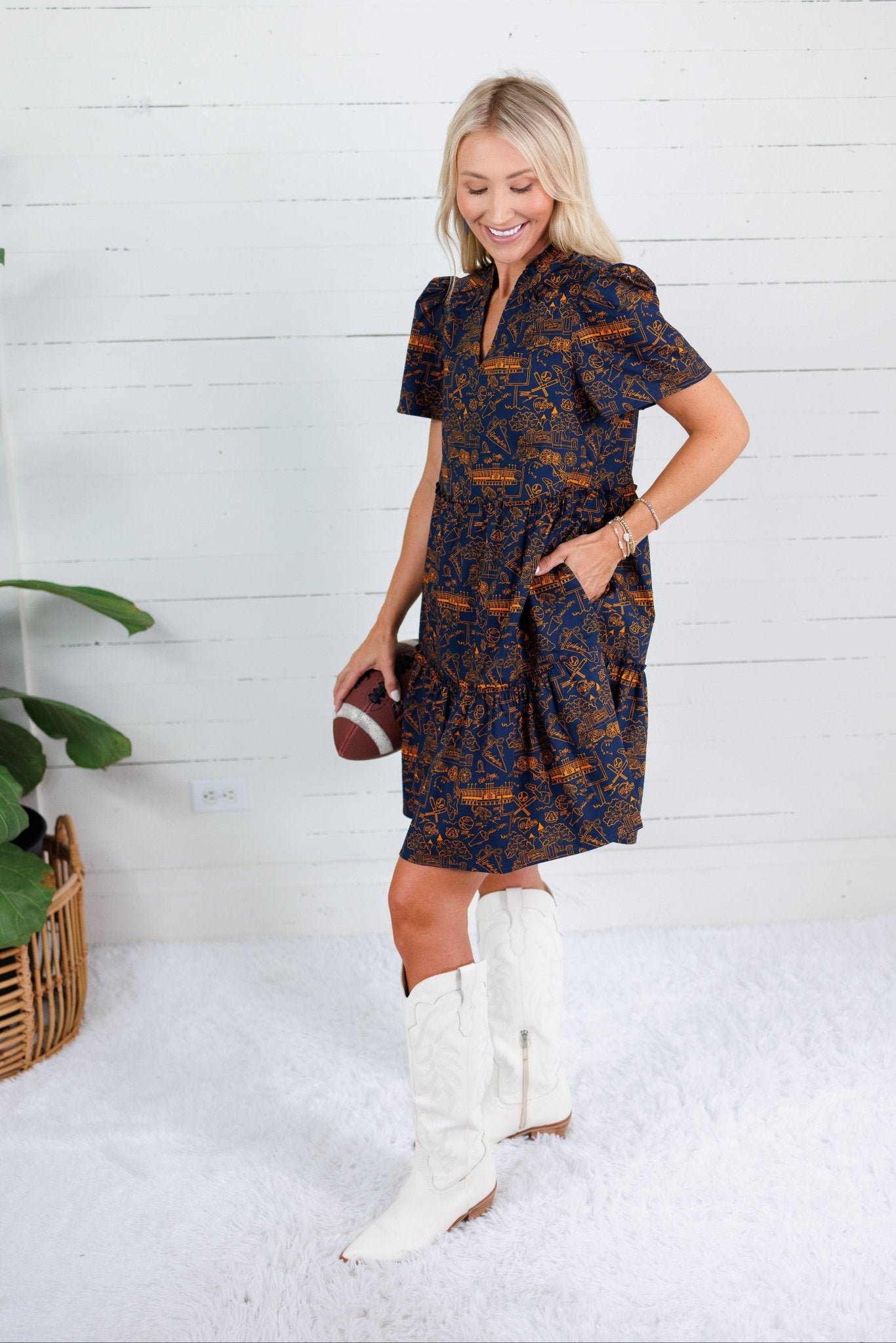 Ivy Auburn Team Toile Mini Dress Mary Square