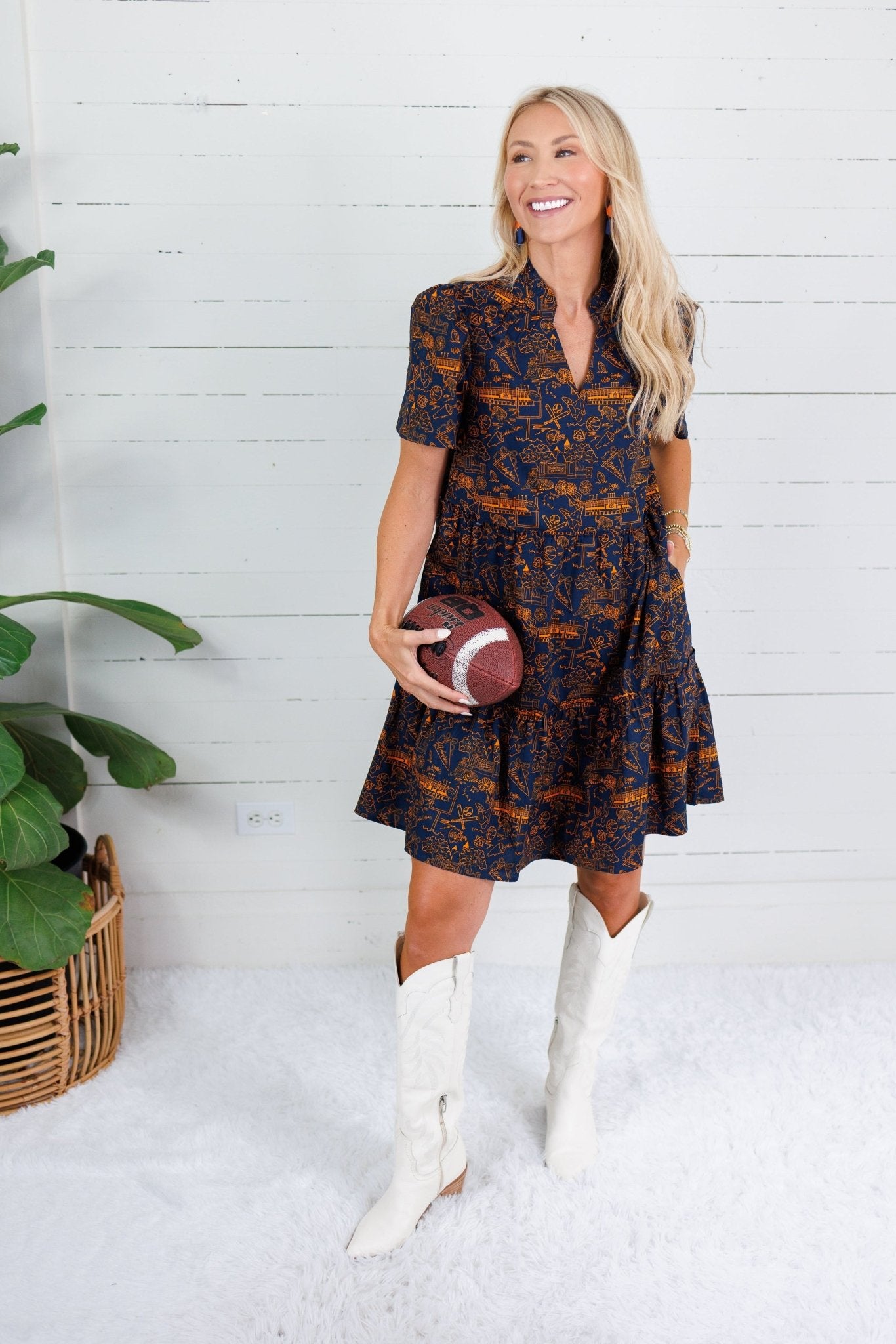 Ivy Auburn Team Toile Mini Dress Mary Square