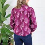 Jackson Purple Floral Top LA Society