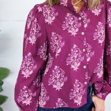 Jackson Purple Floral Top LA Society