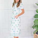 Jema Blue Bell Blooms Midi Dress Mary Square