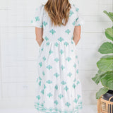 Jema Blue Bell Blooms Midi Dress Mary Square