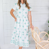 Jema Blue Bell Blooms Midi Dress Mary Square