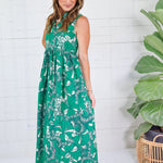 Jenny Emerald Linen Maxi Dress Briton Court 