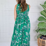 Jenny Emerald Linen Maxi Dress Briton Court 