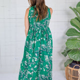 Jenny Emerald Linen Maxi Dress Briton Court 
