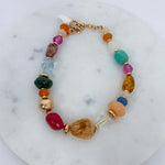Jerome Multi + Gold Beaded Necklace Golden Stella