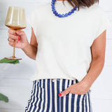 Johnny Navy Stripe Pants Lucy Paris