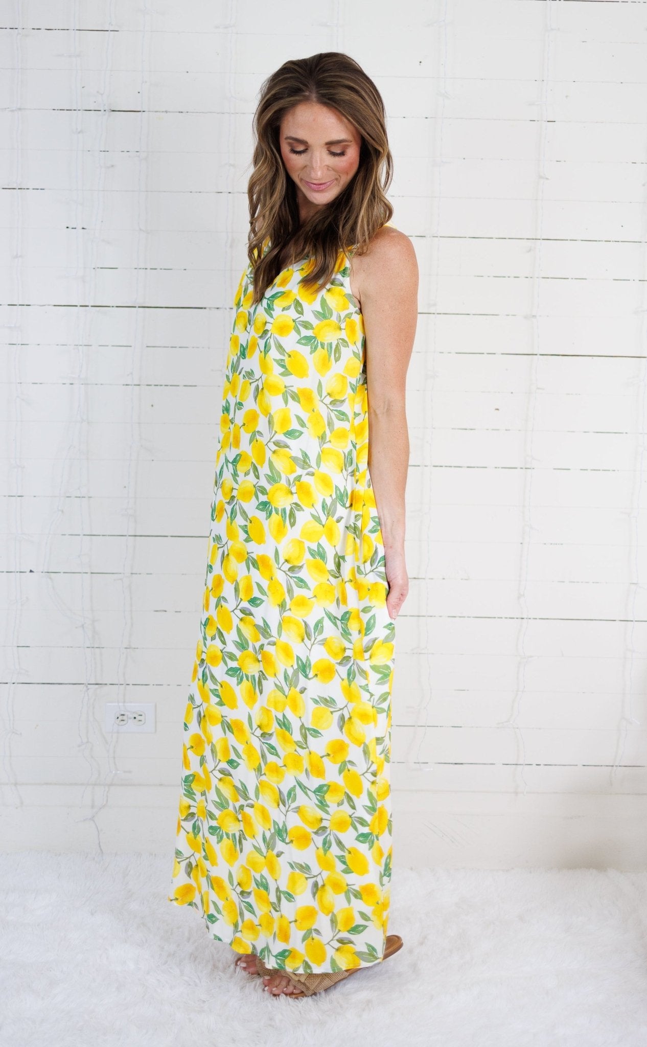Jolene Limoncello Maxi Dress Adrienne 