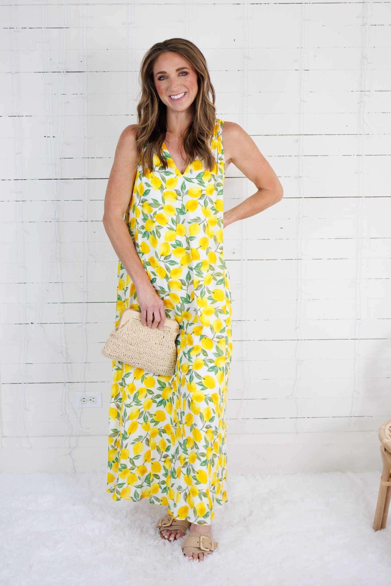 Jolene Limoncello Maxi Dress Adrienne 