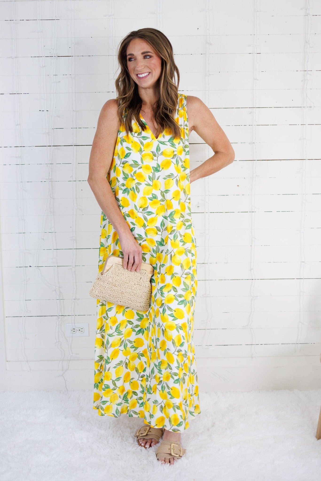 Jolene Limoncello Maxi Dress Adrienne 