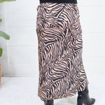 Jordan Bias Cut Tiger Midi Skirt Sunday Edition