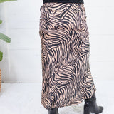 Jordan Bias Cut Tiger Midi Skirt Sunday Edition