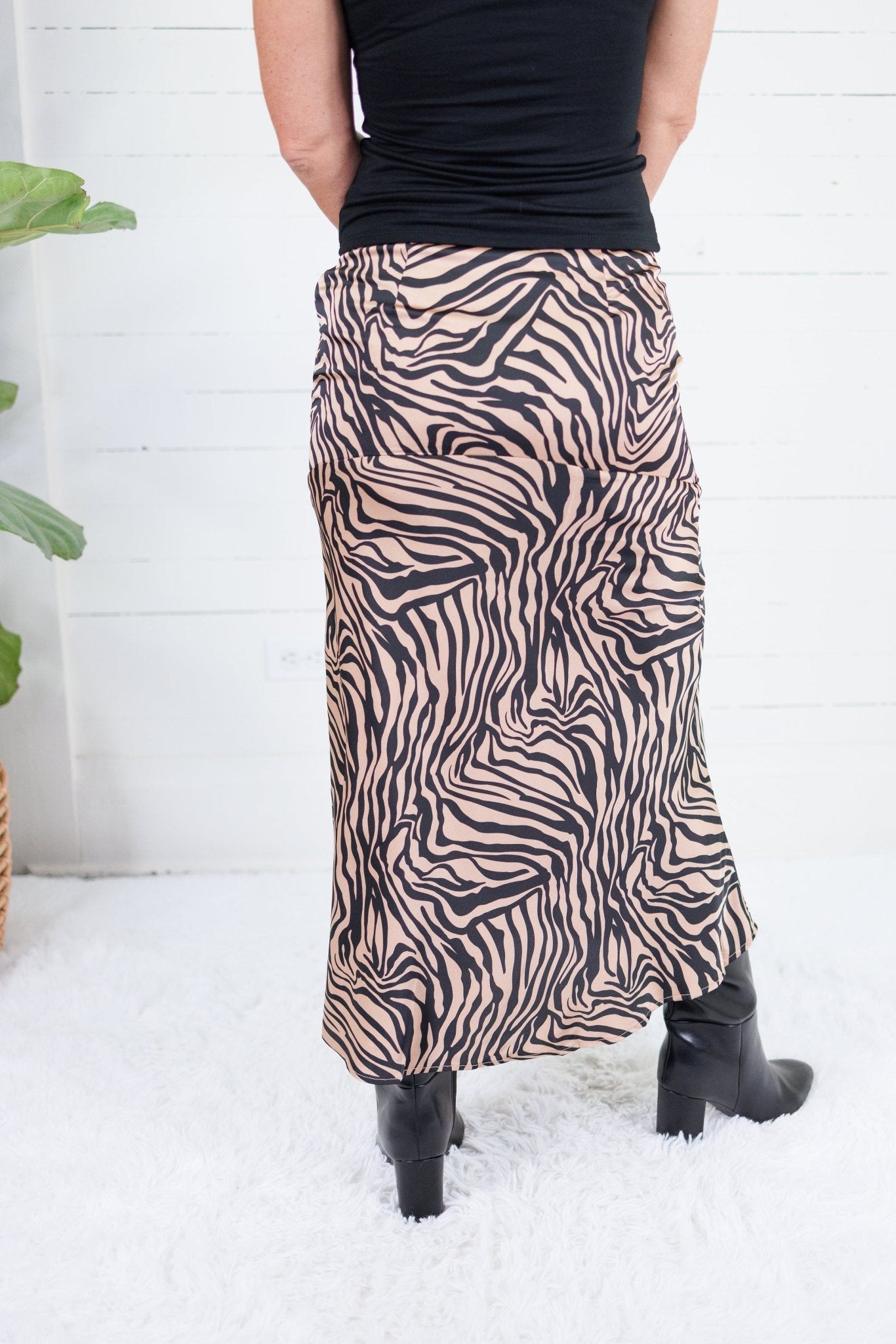 Jordan Bias Cut Tiger Midi Skirt Sunday Edition
