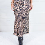 Jordan Bias Cut Tiger Midi Skirt Sunday Edition