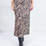 Jordan Bias Cut Tiger Midi Skirt Sunday Edition