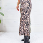 Jordan Bias Cut Tiger Midi Skirt Sunday Edition
