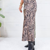 Jordan Bias Cut Tiger Midi Skirt Sunday Edition