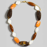 Jordan Brown Resin Bead Necklace