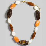 Jordan Brown Resin Bead Necklace