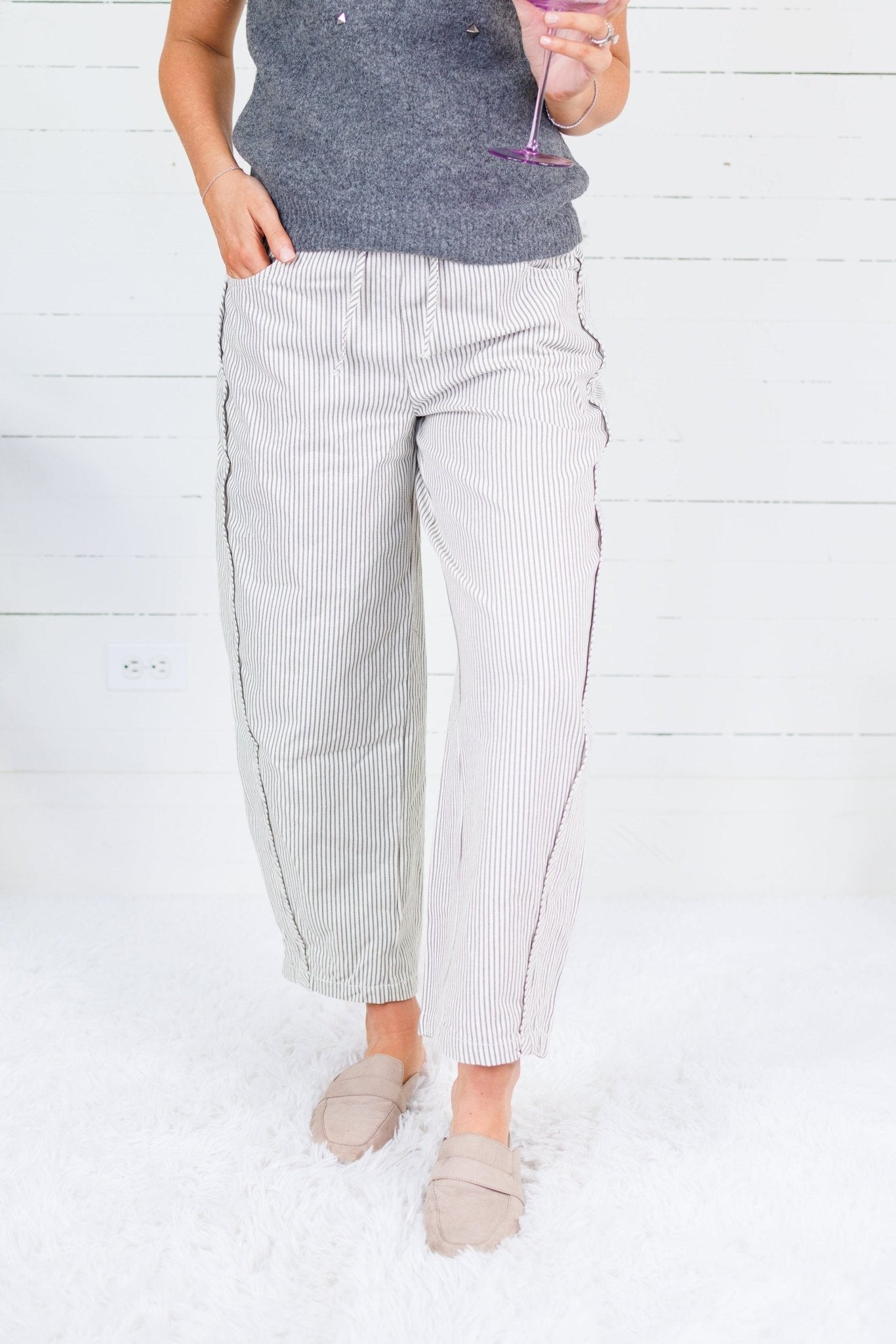 Jordan Dusty Sage Barrel Pants Blu Pepper