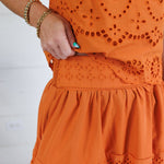 Jordan Ginger Eyelet Maxi Skirt Polagram