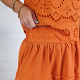 Jordan Ginger Eyelet Maxi Skirt Polagram