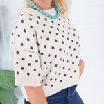 Joseph Ecru Dottie Sweater Entro