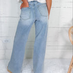 Judy Blue Light Wash Retro Wide Leg Jean