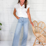 Judy Blue Light Wash Retro Wide Leg Jean