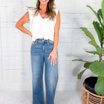 Judy Blue Retro Wide Medium Wash Jeans
