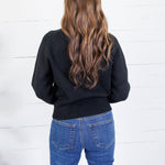 Jules Black Crewneck Sweater Molly Bracken