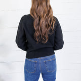 Jules Black Crewneck Sweater Molly Bracken