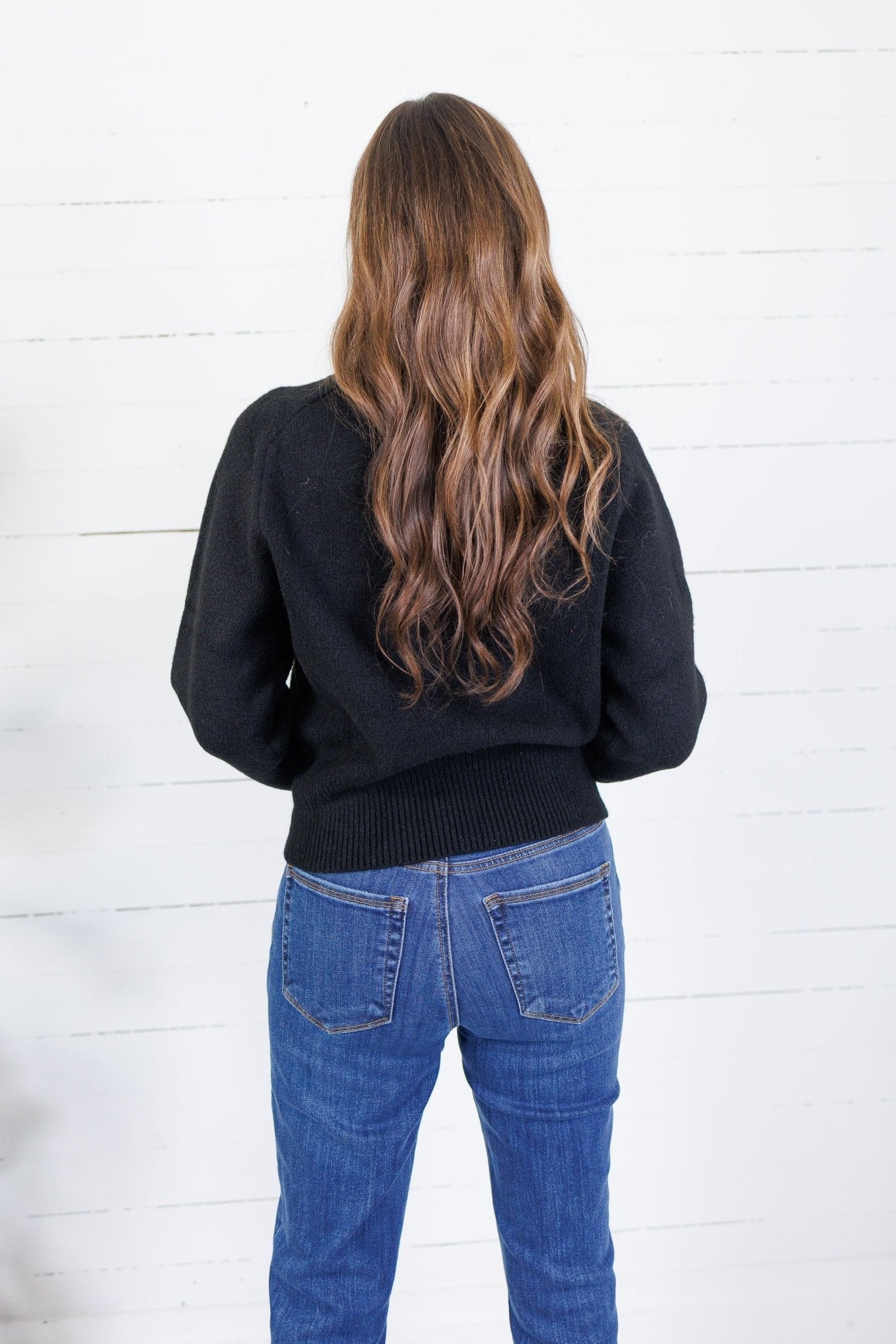 Jules Black Crewneck Sweater Molly Bracken