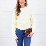 Jules Butter Yellow Crewneck Sweater Molly Bracken