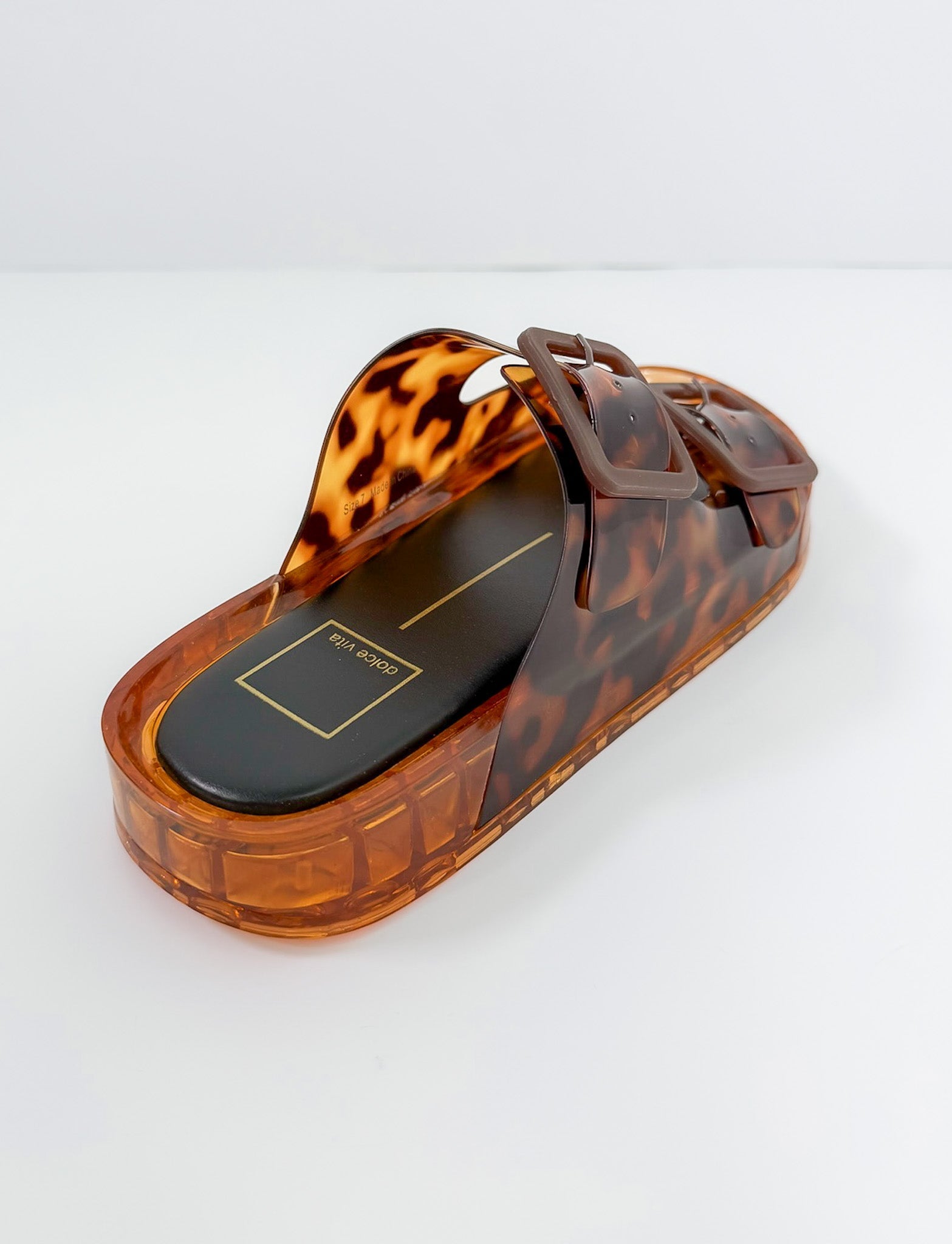 Julio Tortoise Vinyl Sandal Dolce Vita 
