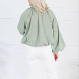 Juniper Olive Gingham Bomber Jacket Entro