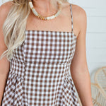 Kalley Brown Gingham Maxi Dress
