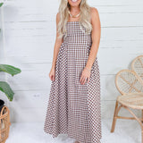 Kalley Brown Gingham Maxi Dress