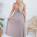 Kalley Brown Gingham Maxi Dress