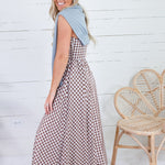 Kalley Brown Gingham Maxi Dress