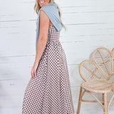 Kalley Brown Gingham Maxi Dress