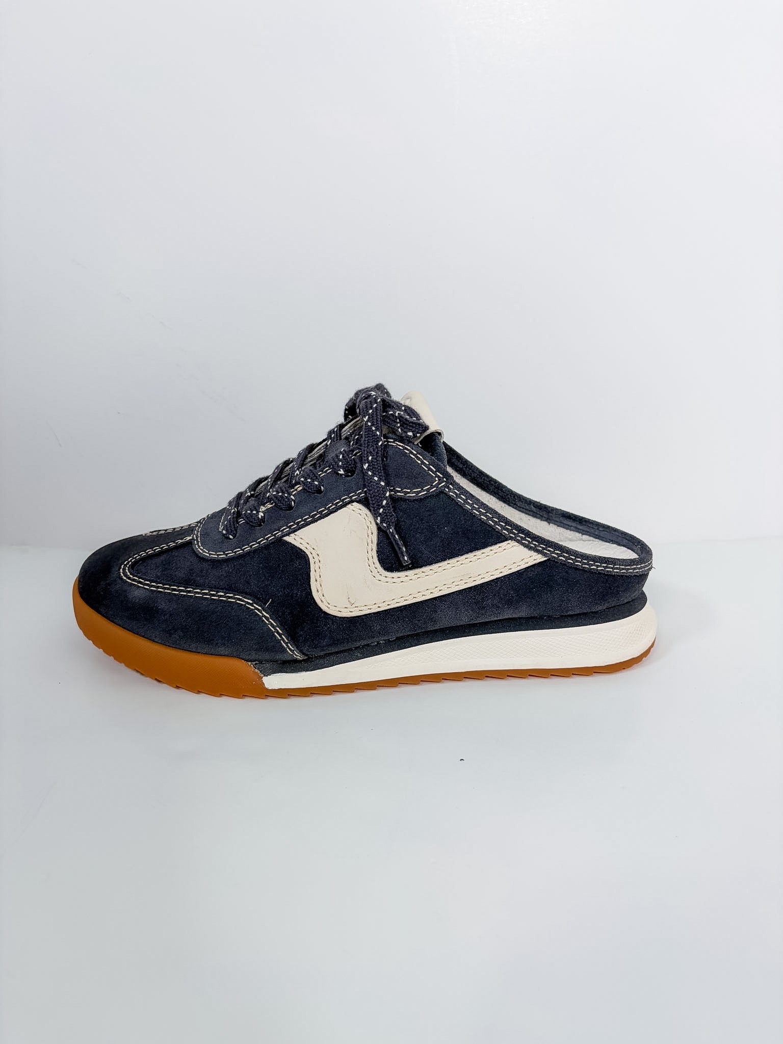 Kassie Midnight Navy Slide Sneaker - A6 Accessories - Shoes - Sandals - Clover + Bee