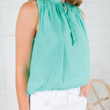 Kathleen Mint Sleeveless Top Elan 