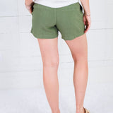 Katie Dill Linen Drawstring Shorts KUT