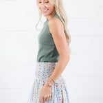 Katy Spruce Sweater Tank Be Cool