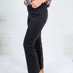 Kelsey Black Ankle Flare Jean Kut