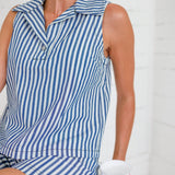 Kensey Indigo Stripe Top Velvet Heart