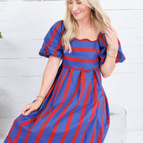 Kimmie Rugby Stripe Maxi Dress Entro