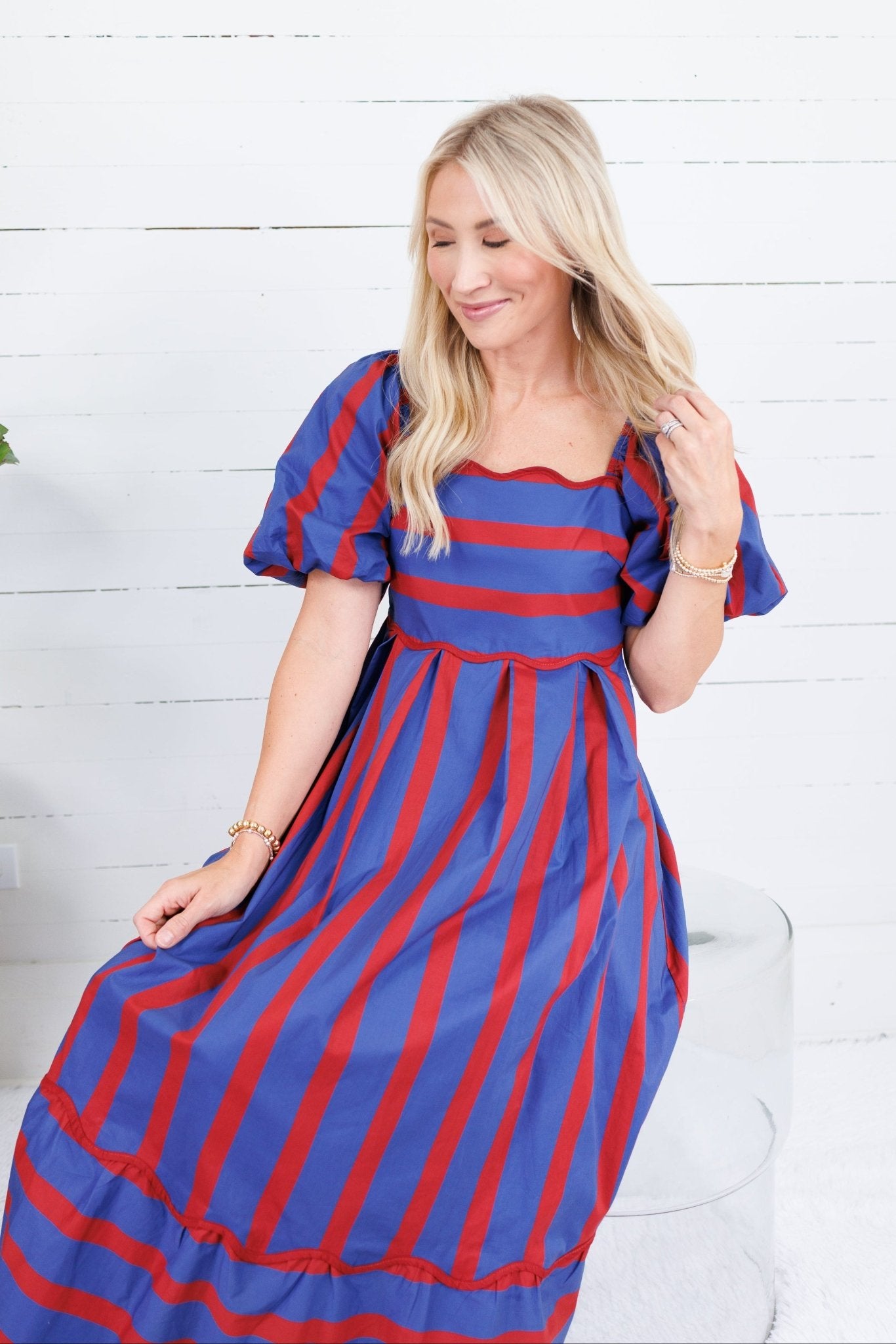 Kimmie Rugby Stripe Maxi Dress Entro